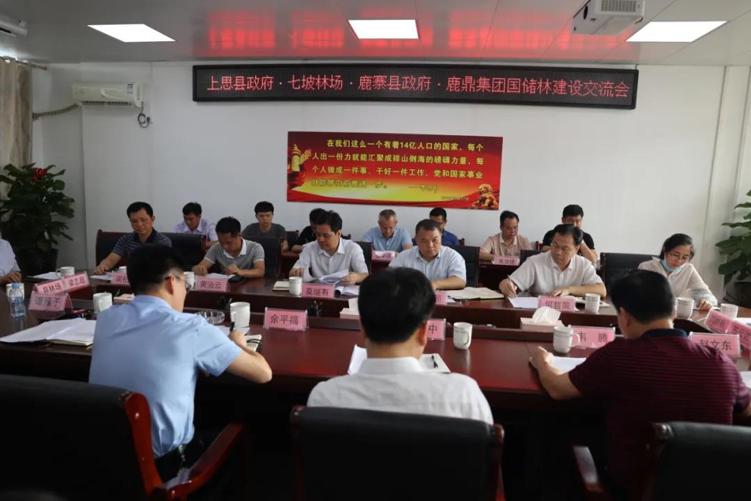 上思县政府、七坡林场到东升国际官网集团交流国储林项目建设工作1.jpg