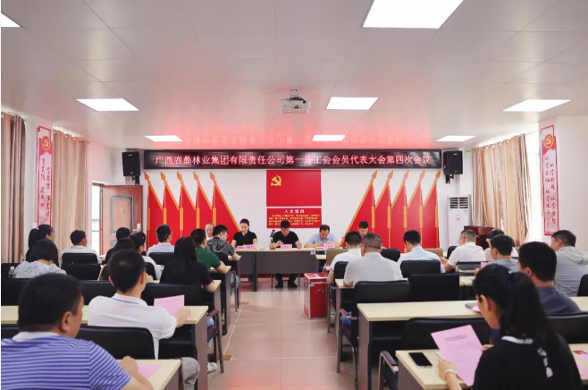 广西东升国际官网林业集团工会召开第一届工会会员代表大会第四次会议
